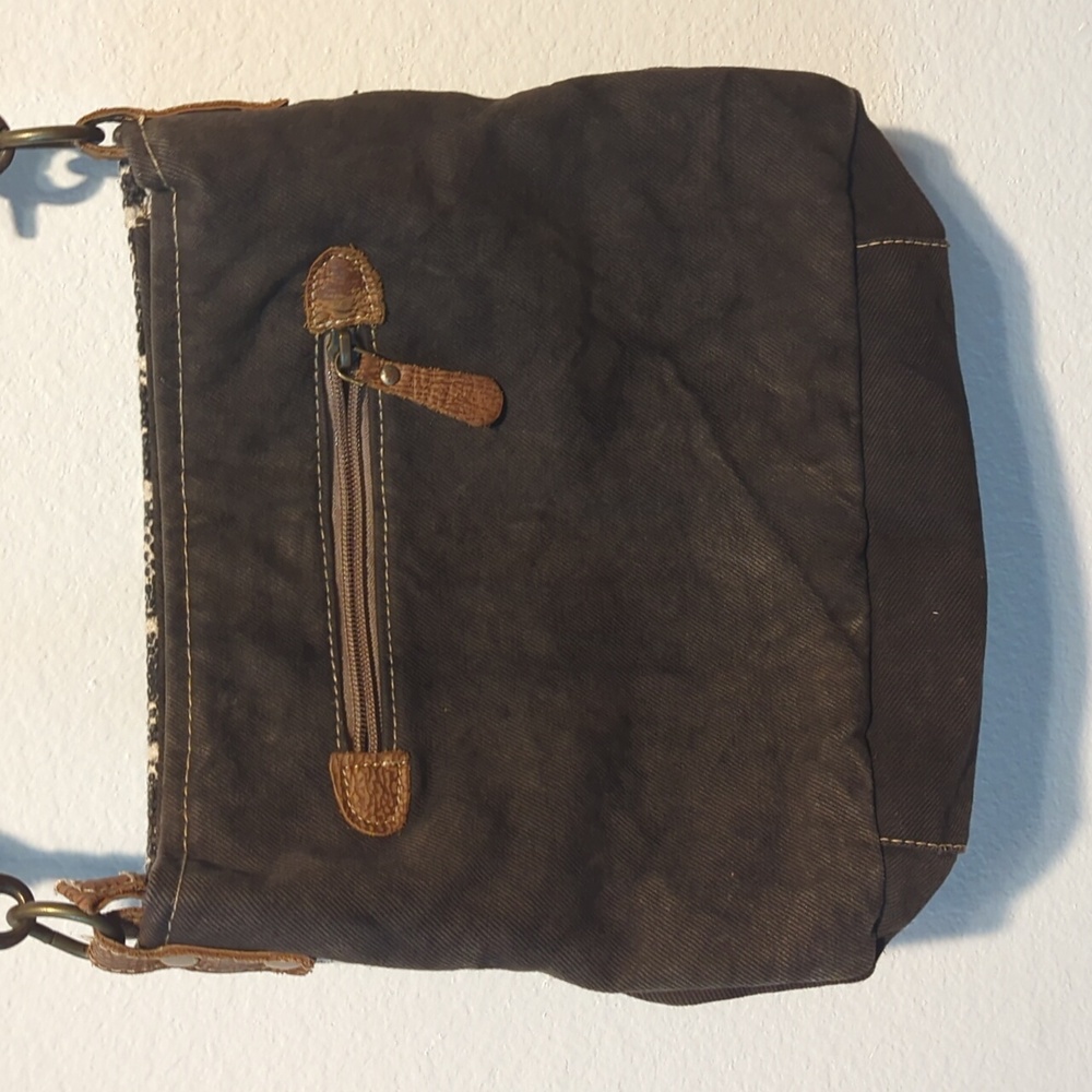 Myra Bag Hair on Hide  pattern Crossbody - Picture 3 of 6